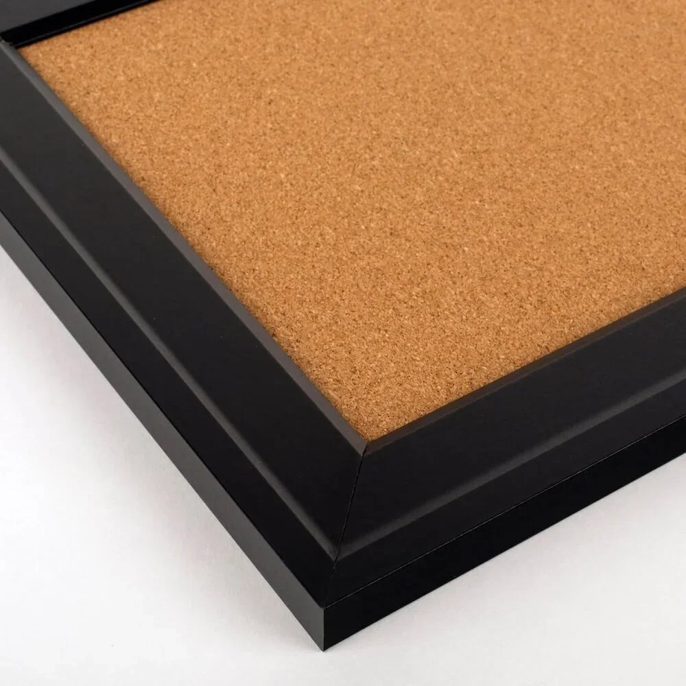 Compact Black Frame Corkboard 11” x 17” - Perfect for Memories and Reminders